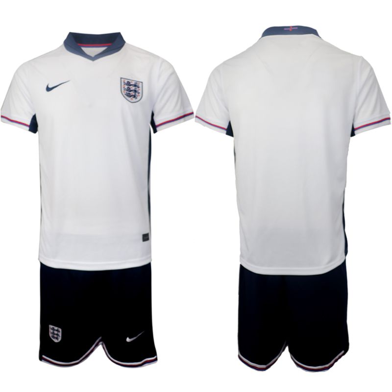 Men 2024-2025 Season England home white Blank Soccer Jersey